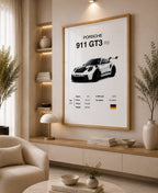 White Porsche 911 GT3 RS 2023 With Specs