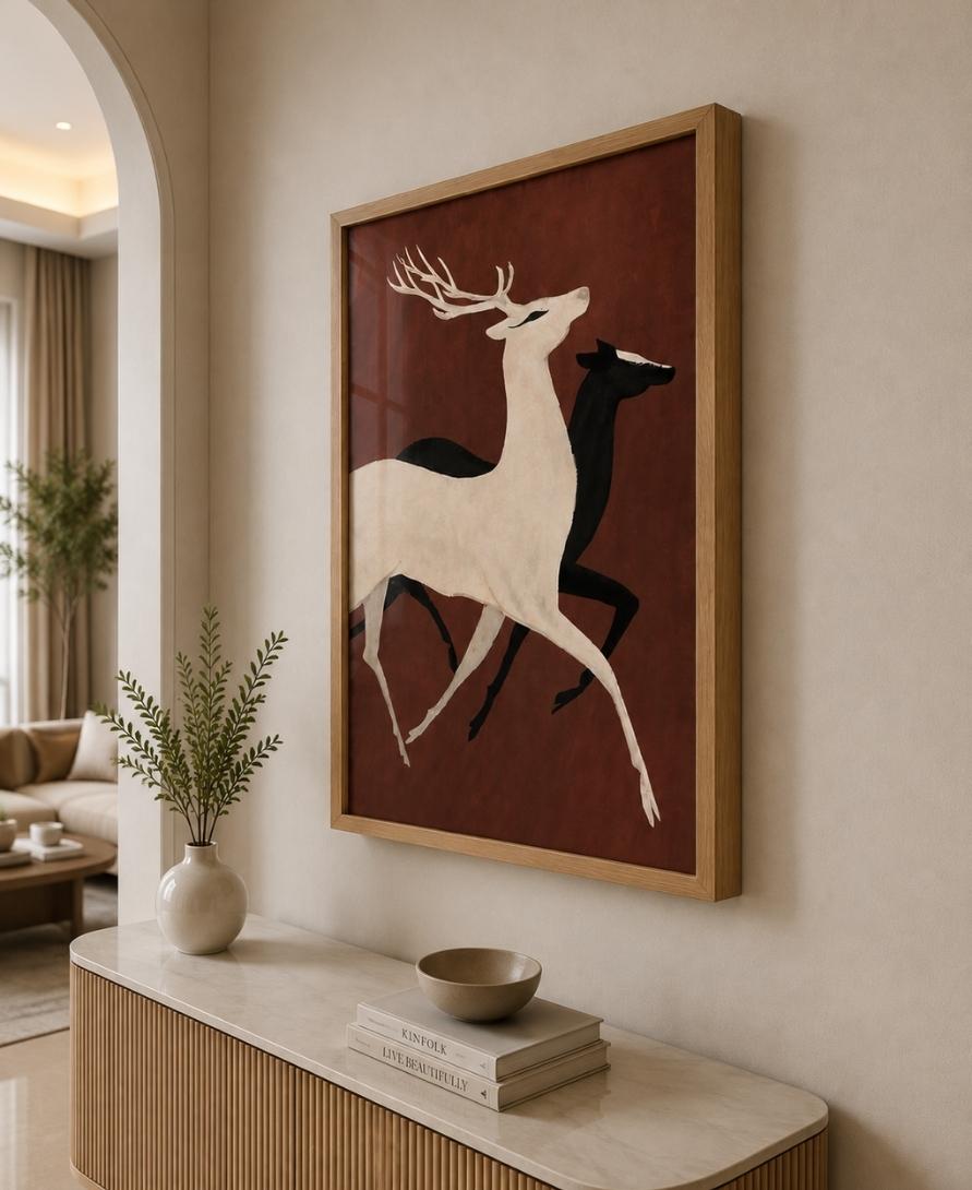 Majestic Pair – Deer Wall Art