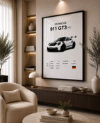 White Porsche 911 GT3 RS 2023 With Specs
