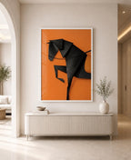 The Black Stallion – Modern Horse Wall Art
