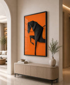 The Black Stallion – Modern Horse Wall Art