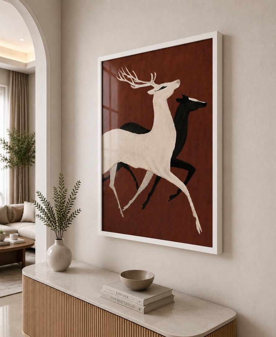 Majestic Pair – Deer Wall Art