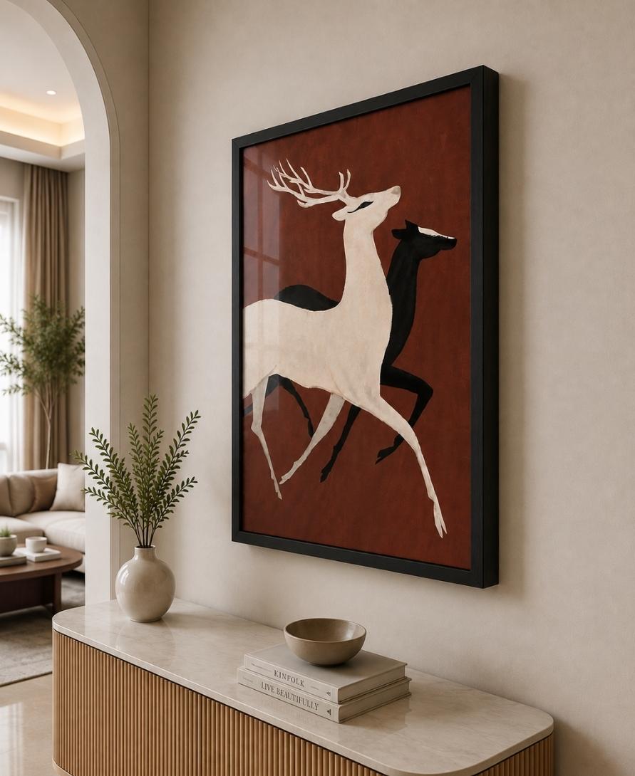 Majestic Pair – Deer Wall Art