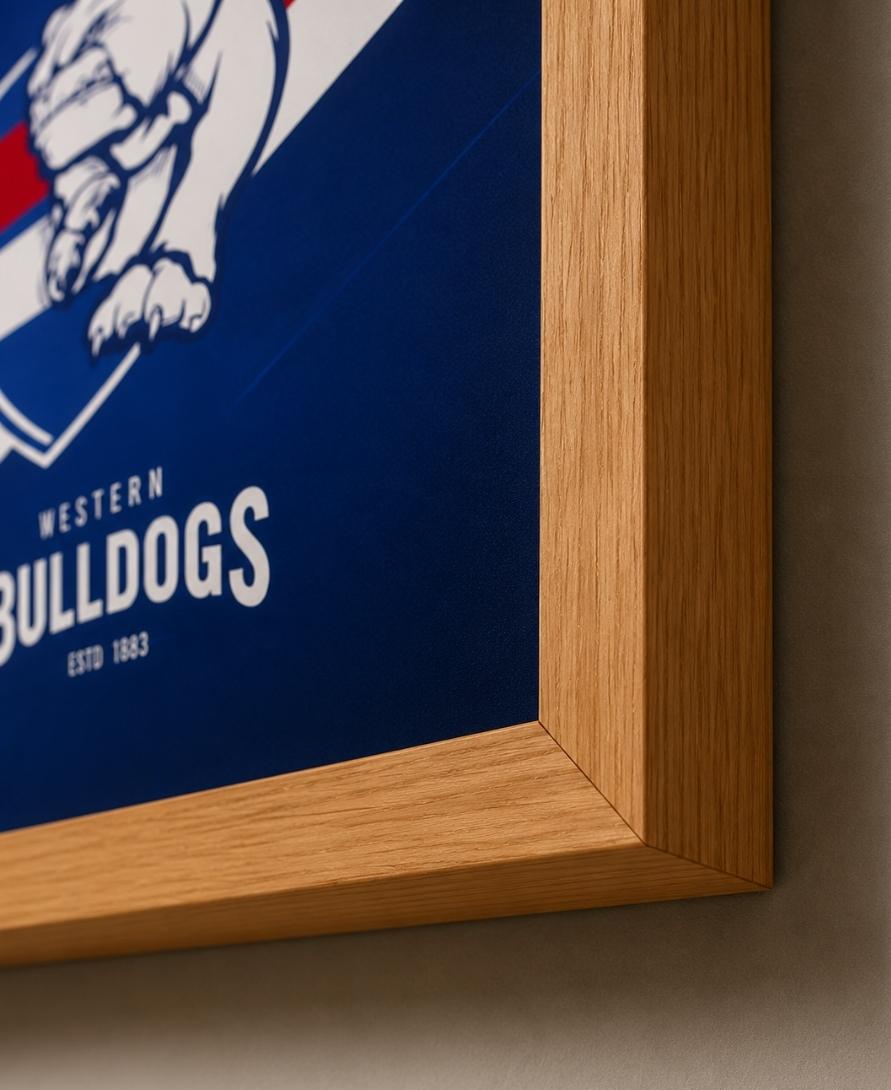 Western Bulldogs AFL Modern Wall Art Print