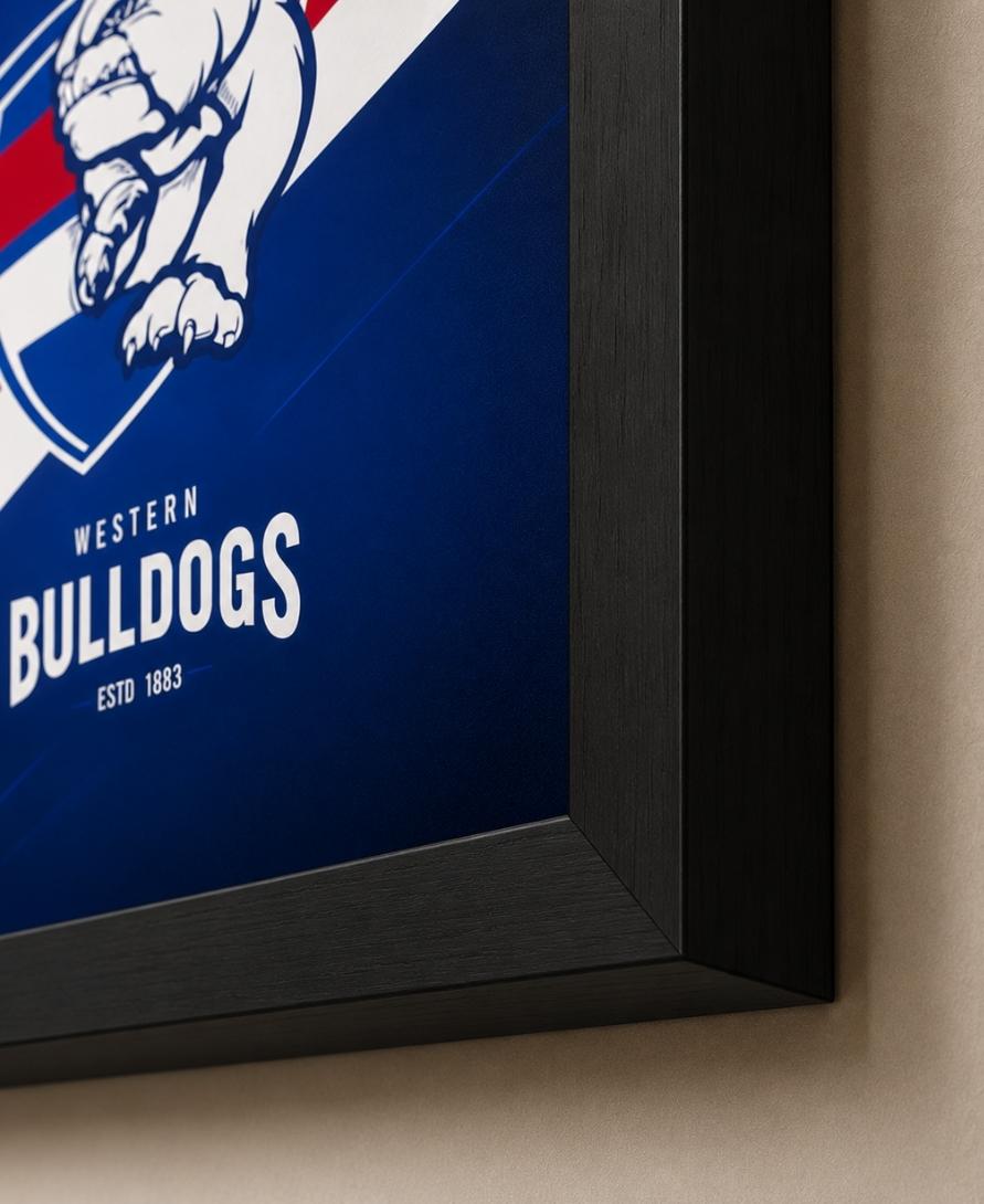 Western Bulldogs AFL Modern Wall Art Print