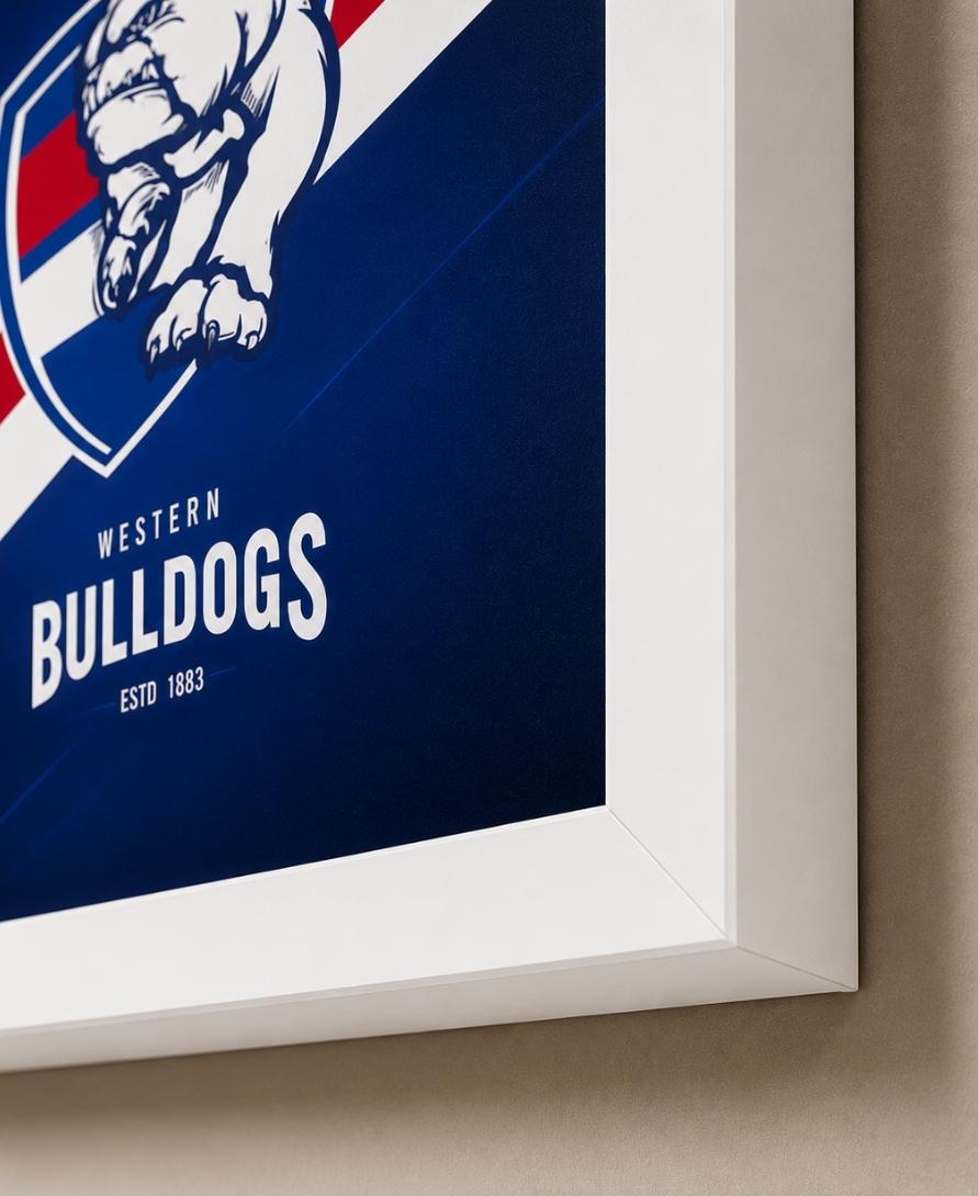 Western Bulldogs AFL Modern Wall Art Print