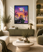 GTA VI Vice City Sunset Wall Art