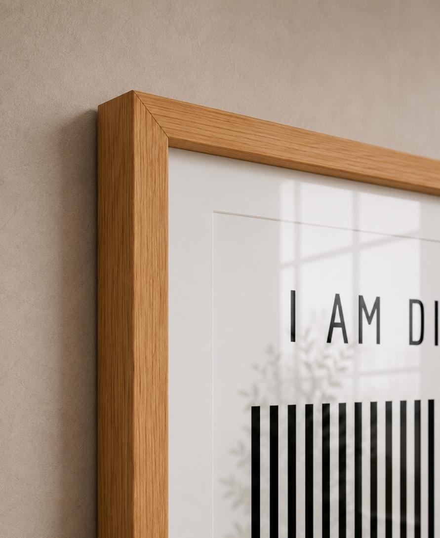 I Am Different Motivational Black & White Art Design
