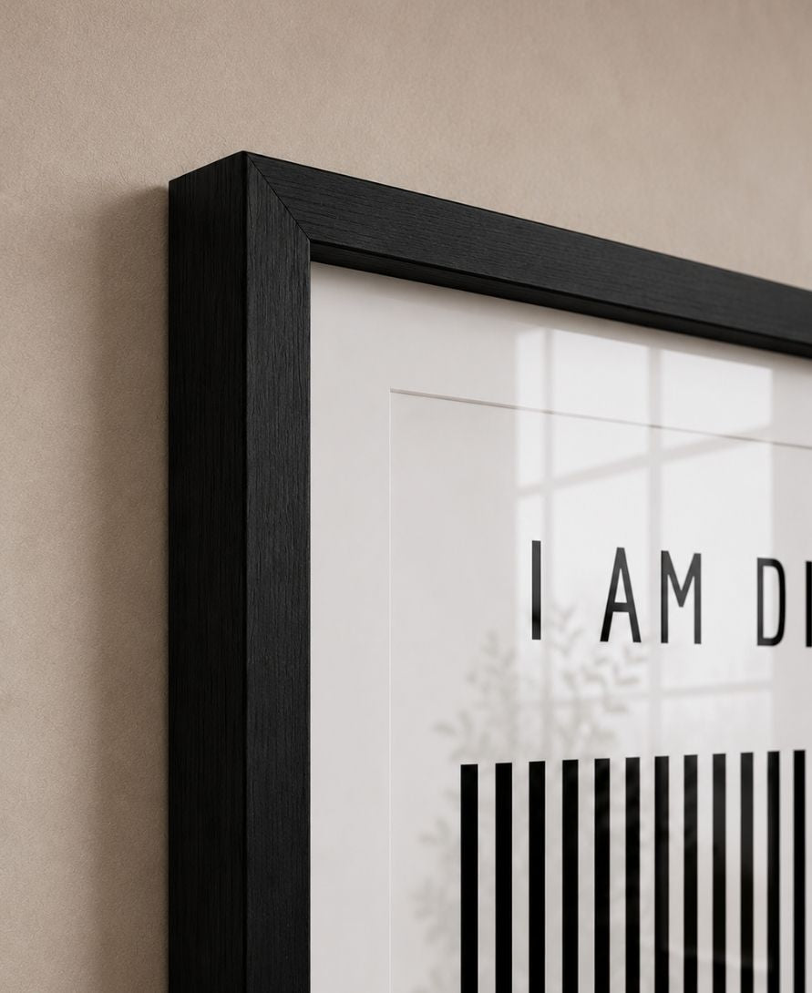 I Am Different Motivational Black & White Art Design
