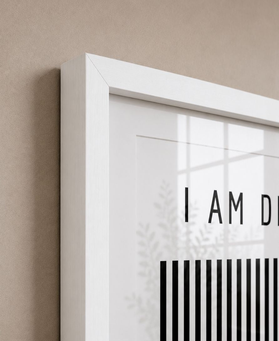I Am Different Motivational Black & White Art Design