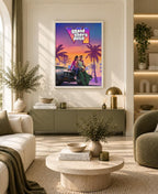 GTA VI Vice City Sunset Wall Art