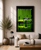 Green Porsche 911 GT3 With Typography