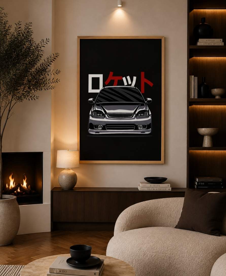 Honda Civic Black Vector