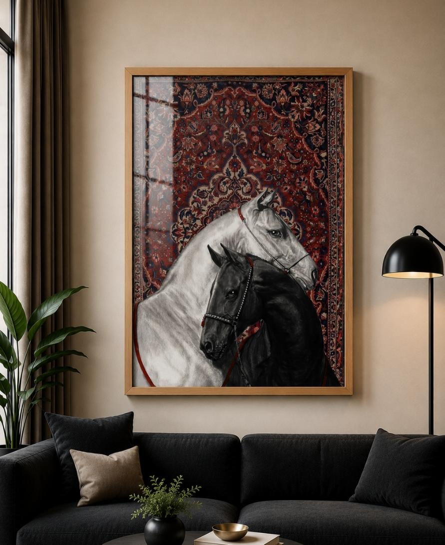 Persian Tapestry Horse Art