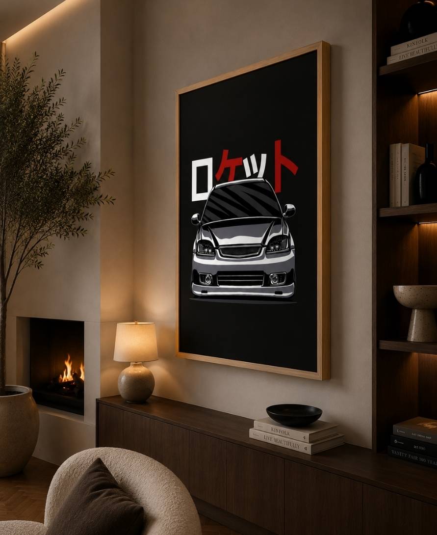 Honda Civic Black Vector