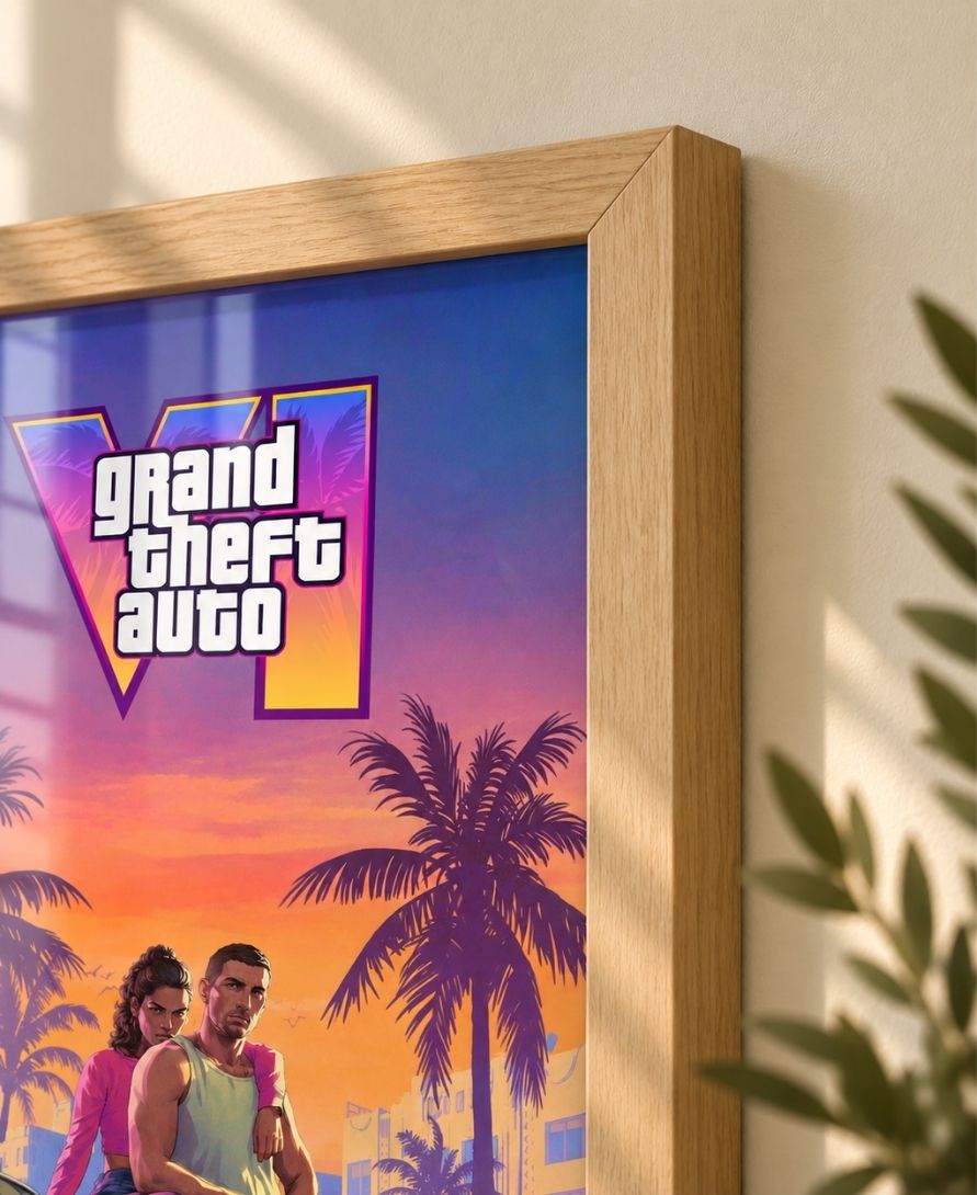 GTA VI Vice City Sunset Wall Art