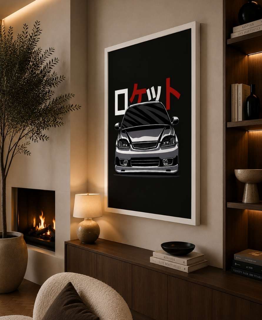 Honda Civic Black Vector