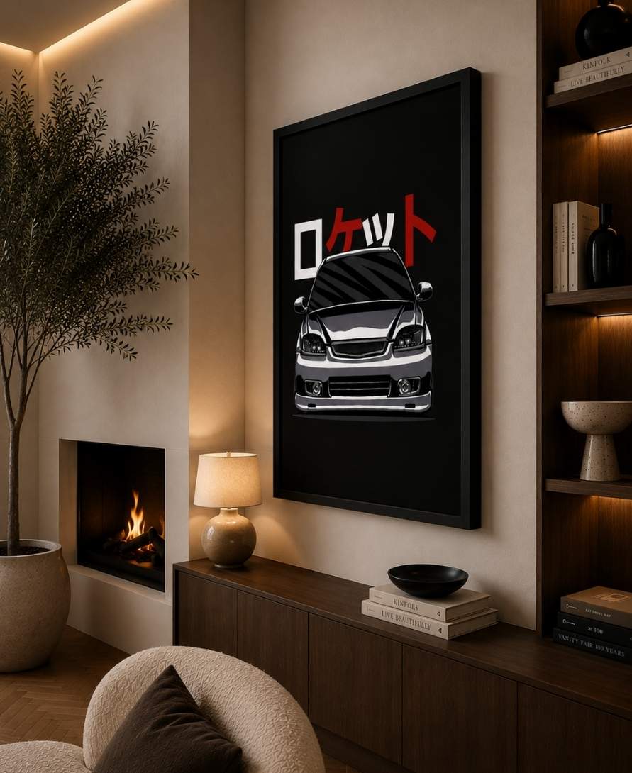 Honda Civic Black Vector