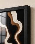 Brown & cream wave swirls