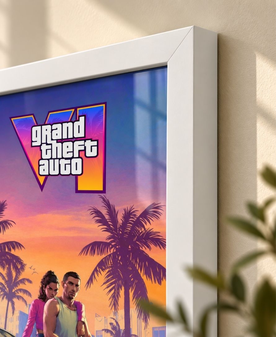 GTA VI Vice City Sunset Wall Art