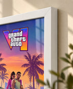 GTA VI Vice City Sunset Wall Art