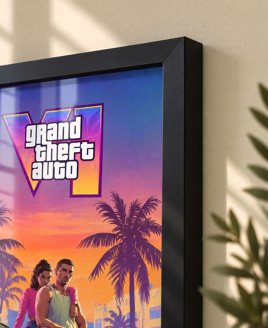 GTA VI Vice City Sunset Wall Art