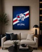 Western Bulldogs AFL Modern Wall Art Print