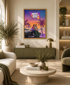GTA VI Vice City Sunset Wall Art