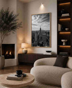 NYC skyline black & white