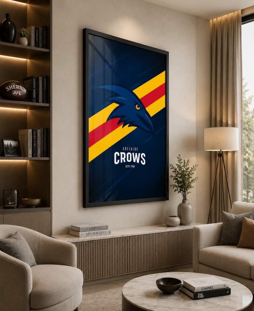 Adelaide Crows Minimalist Wall Art Poster