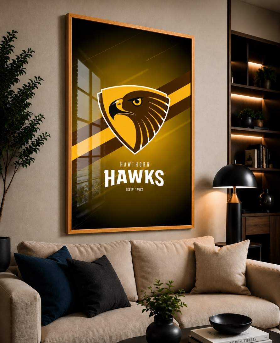 Hawthorn Hawks AFL Club Poster