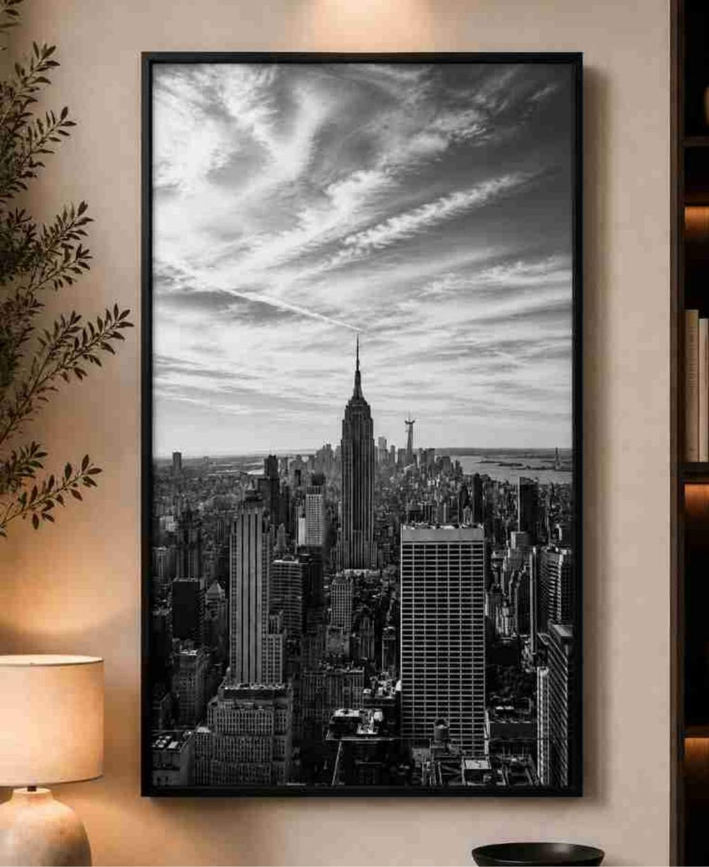 NYC skyline black & white