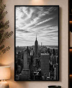 NYC skyline black & white