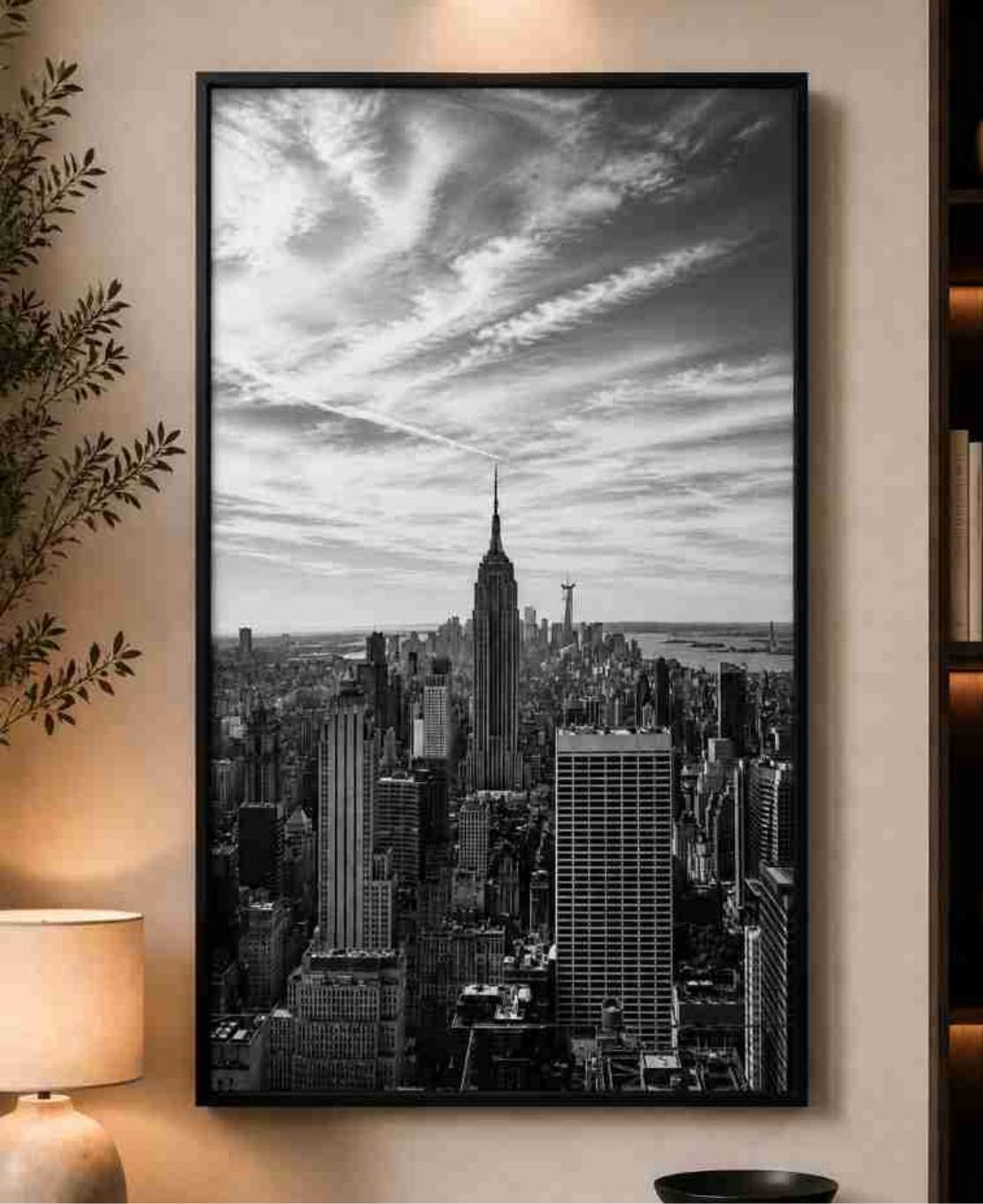 NYC skyline black & white