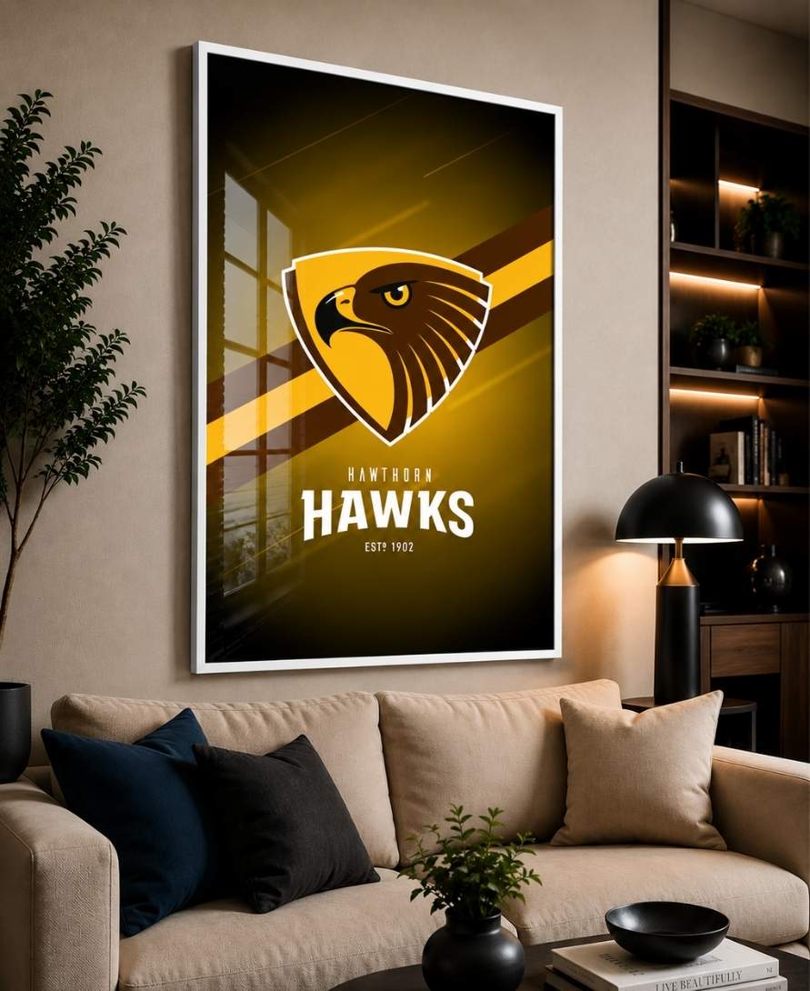 Hawthorn Hawks AFL Club Poster