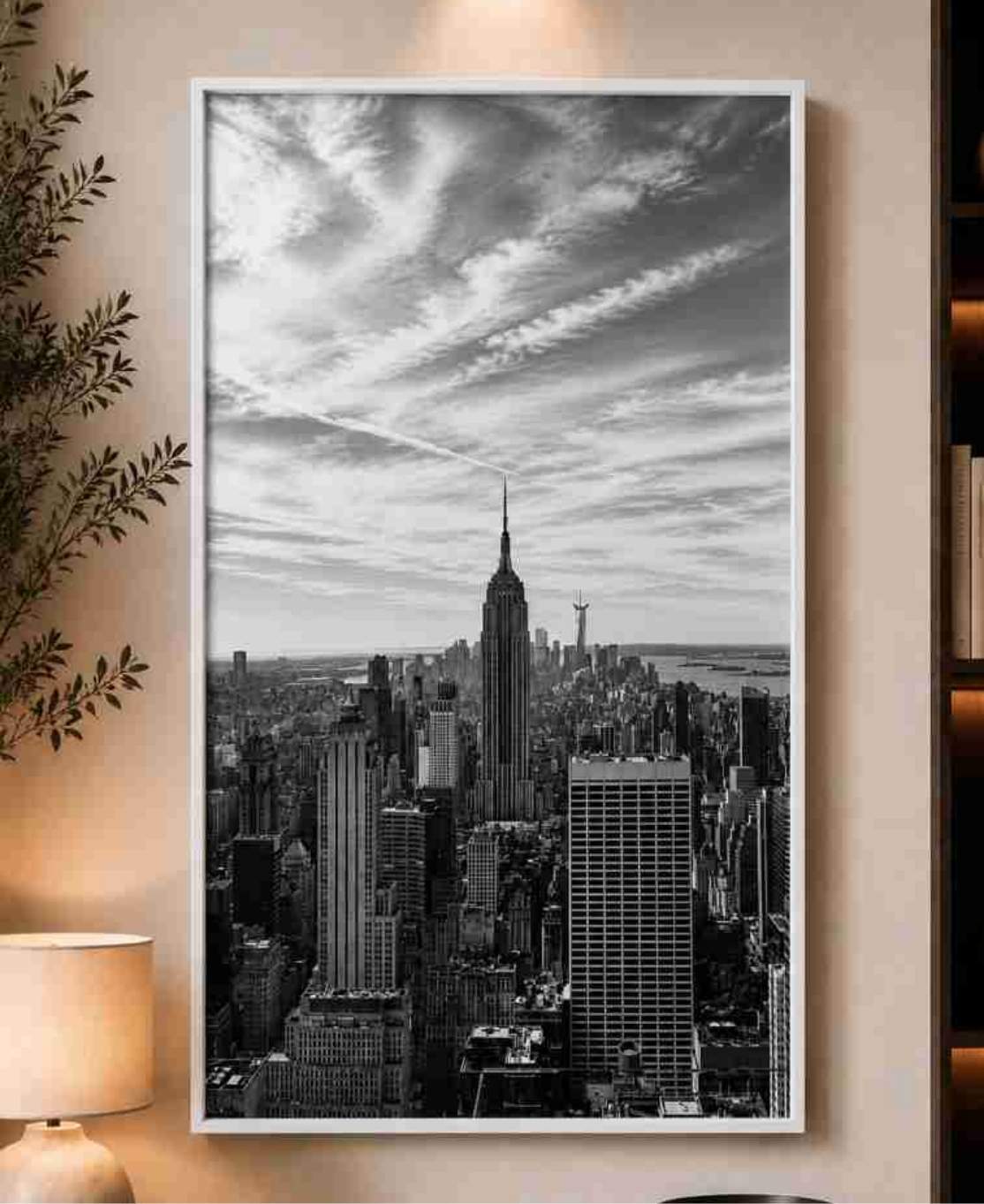 NYC skyline black & white