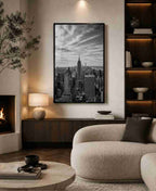 NYC skyline black & white