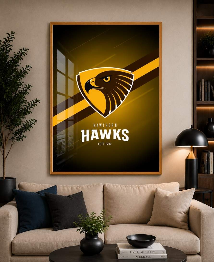 Hawthorn Hawks AFL Club Poster