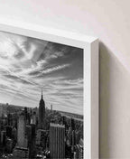 NYC skyline black & white