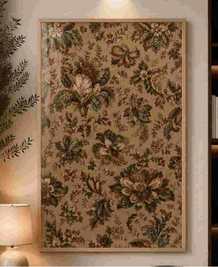Antique floral damask (tan)