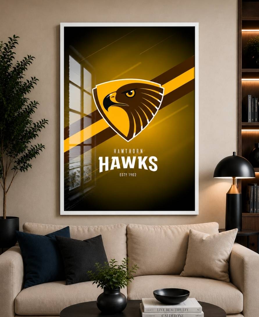 Hawthorn Hawks AFL Club Poster