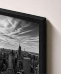 NYC skyline black & white