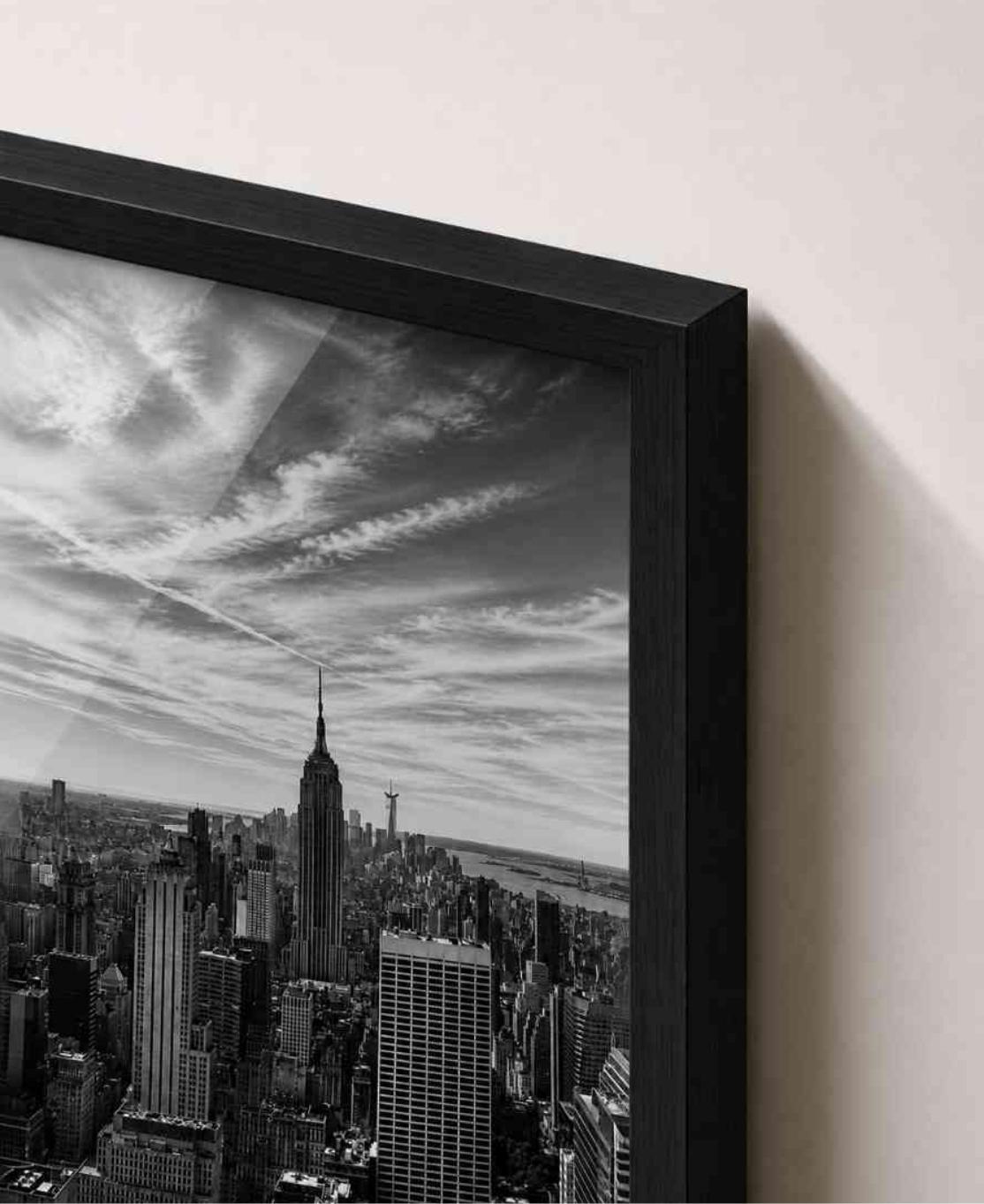 NYC skyline black & white