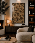 Antique floral damask (tan)
