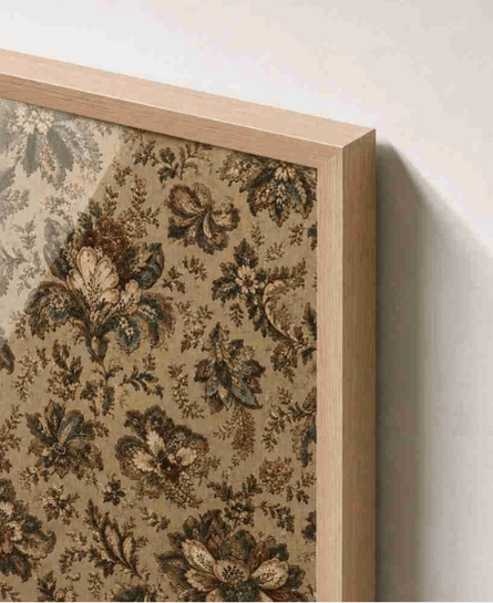 Antique floral damask (tan)