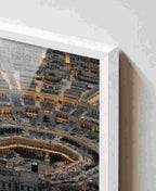 Mecca aerial night view of Kaaba