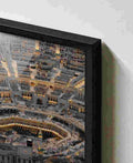 Mecca aerial night view of Kaaba