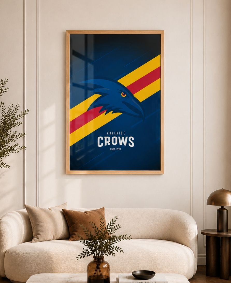 Adelaide Crows Minimalist Wall Art Poster