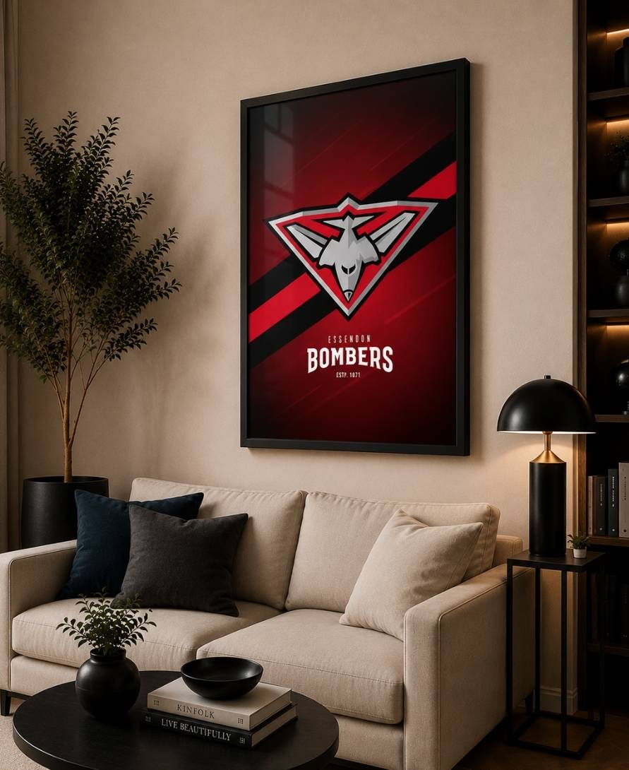 Essendon Bombers AFL Modern Wall Art