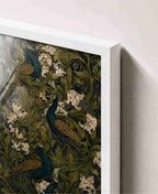 Peacock & acanthus tapestry (green)